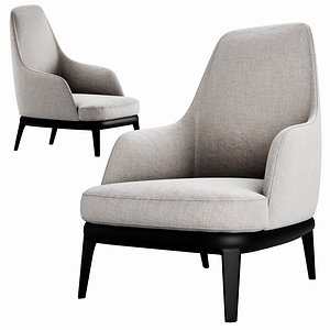 poliform jane lounge armchair 3D model