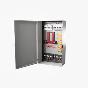 Low-Poly Electrical Control Panel by Nikdox
