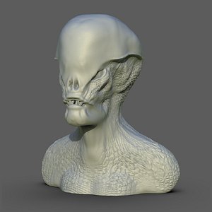 Reptilian Bust