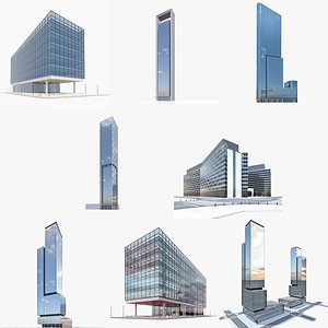 Office Buildings Bundle 3D model