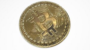 3D Bitcoin Model model