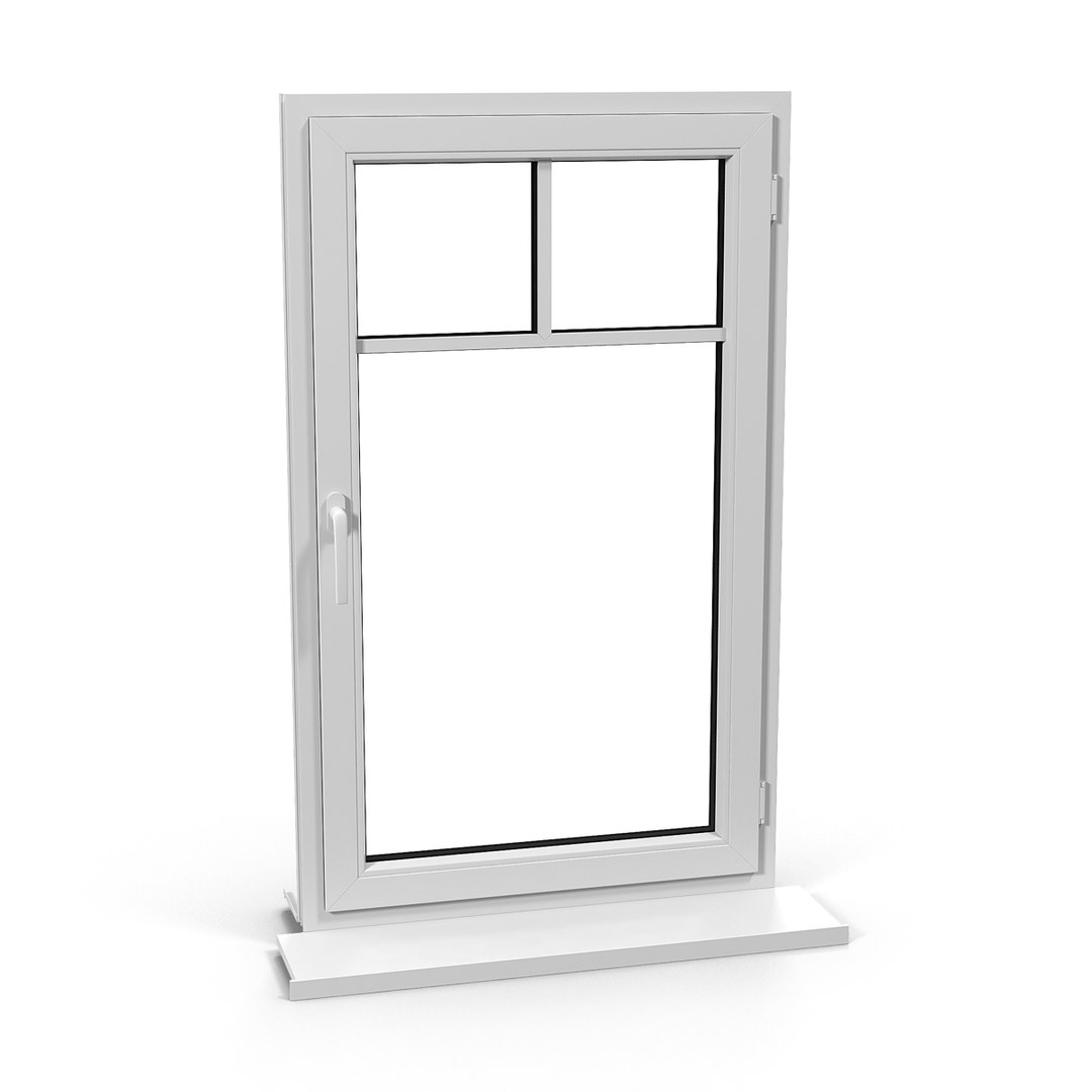 Plastic Window 5 3D Model 3D model preview