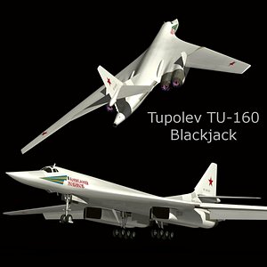 3d model tupolev blackjack