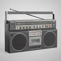 Retro Boombox - Vintage Radio Cassette Player AAA Gameready