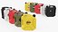 Plastic Fuel Can 5 Liter Multicolor Set