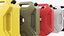 Plastic Fuel Can 5 Liter Multicolor Set