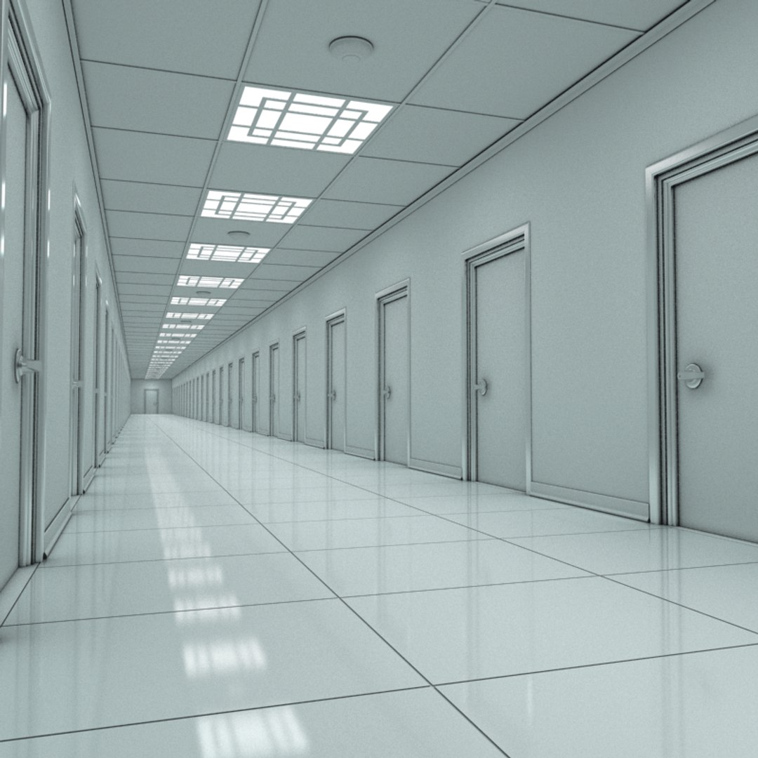 Modern Hallway 3d Model