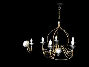 3ds max lamp chandelier sconce