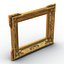 3d model baroque picture frames 3