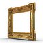 3d model baroque picture frames 3