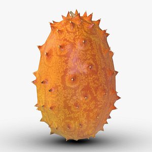Kiwano Melon Low Poly 3D model