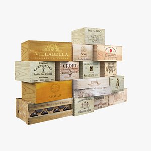 3ds max wine boxes