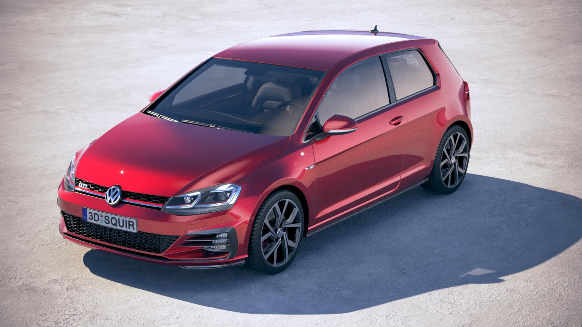 Volkswagen Golf Gti 3d Model