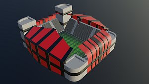 Football Stadium - Milan 3D model