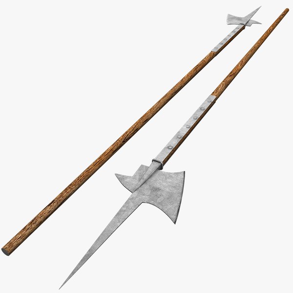 3d halberd polearm