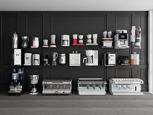 Cafe Coffee Equipment Collection model