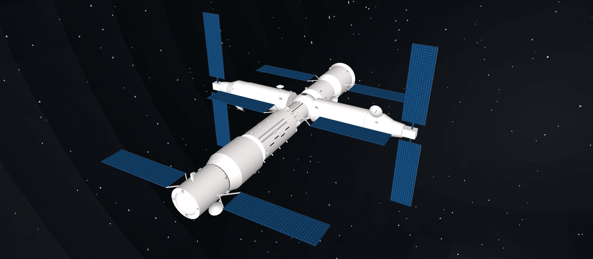 天宫空间站3d模型