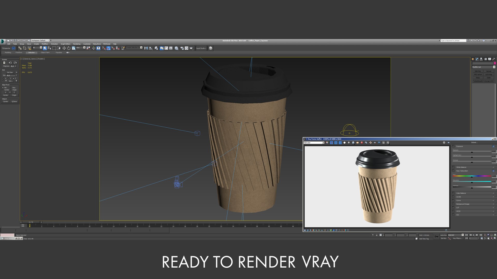 3D model realistic coffee paper cup - TurboSquid 1576141