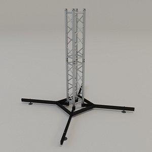 3D square stand model