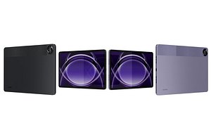 3D Realme Pad 2 Lite Black And Violet Low Poly model