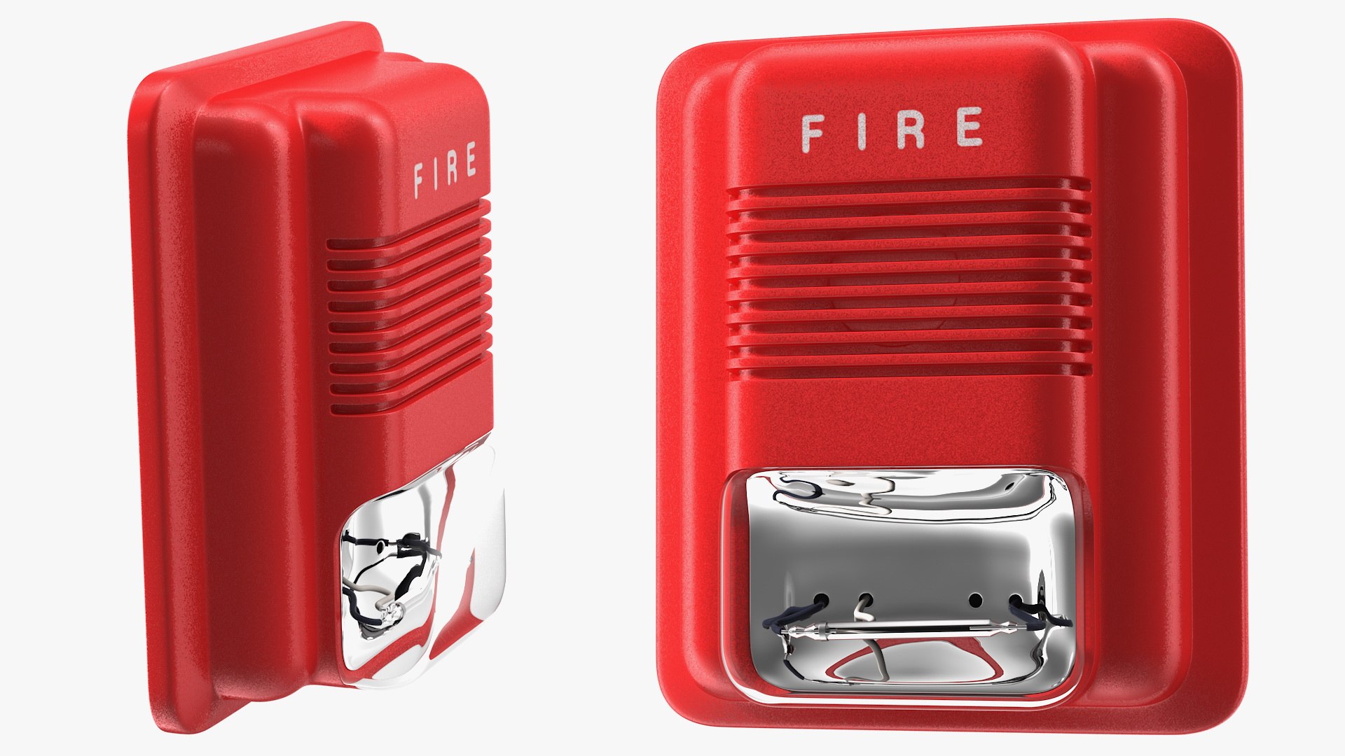 Fire Siren and Strobe Light 3D model preview