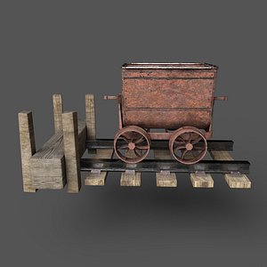 mining cart 3D model
