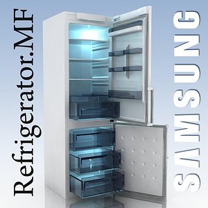 3d model fridge samsung rl 40