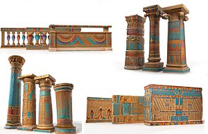 Ancient egyptian architecture 3D
