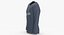 Long Sleeve Worn Male V Neck Pose 01 White Blank and Branded Heather 3D model