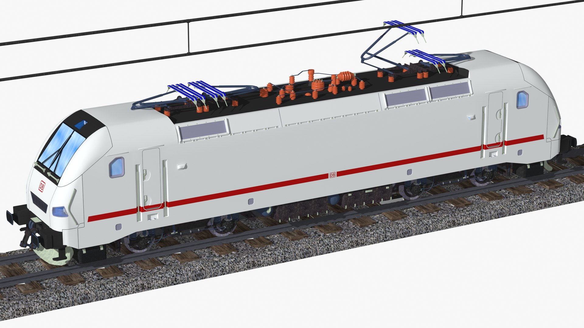 鉄道模型 DB 23 105 3D Model Talgo Db Class 105 Electric Locomotive - TurboSquid