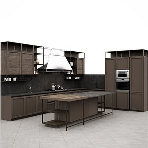 3D frame snaidero kitchen furniture