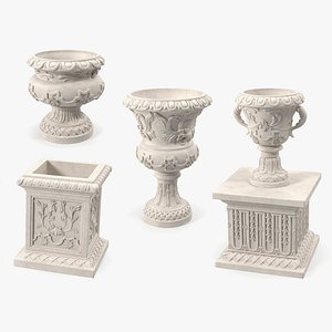 Provence Planters Collection 2 3D model