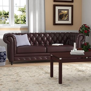 Kecper Leather Chesterfield Sofa