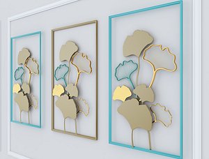 Decorative plants with gold stainless m12