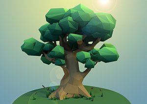 big tree plants 3D
