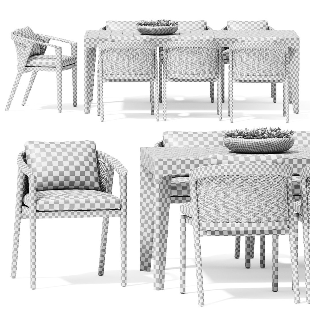 Outdoor Furniture Malta Teak 3D TurboSquid 1662134