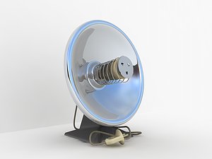 3d model old heat lamp
