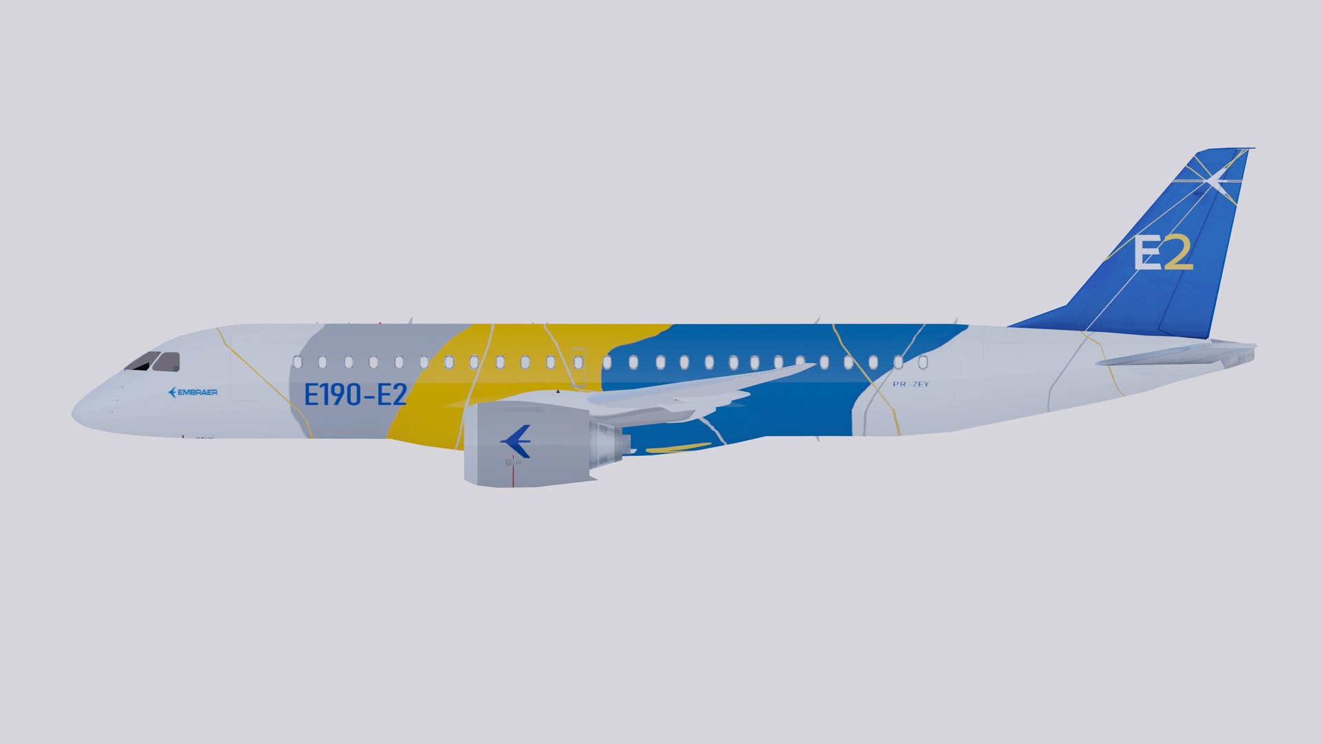 3D Model Embraer Color - TurboSquid 1574547