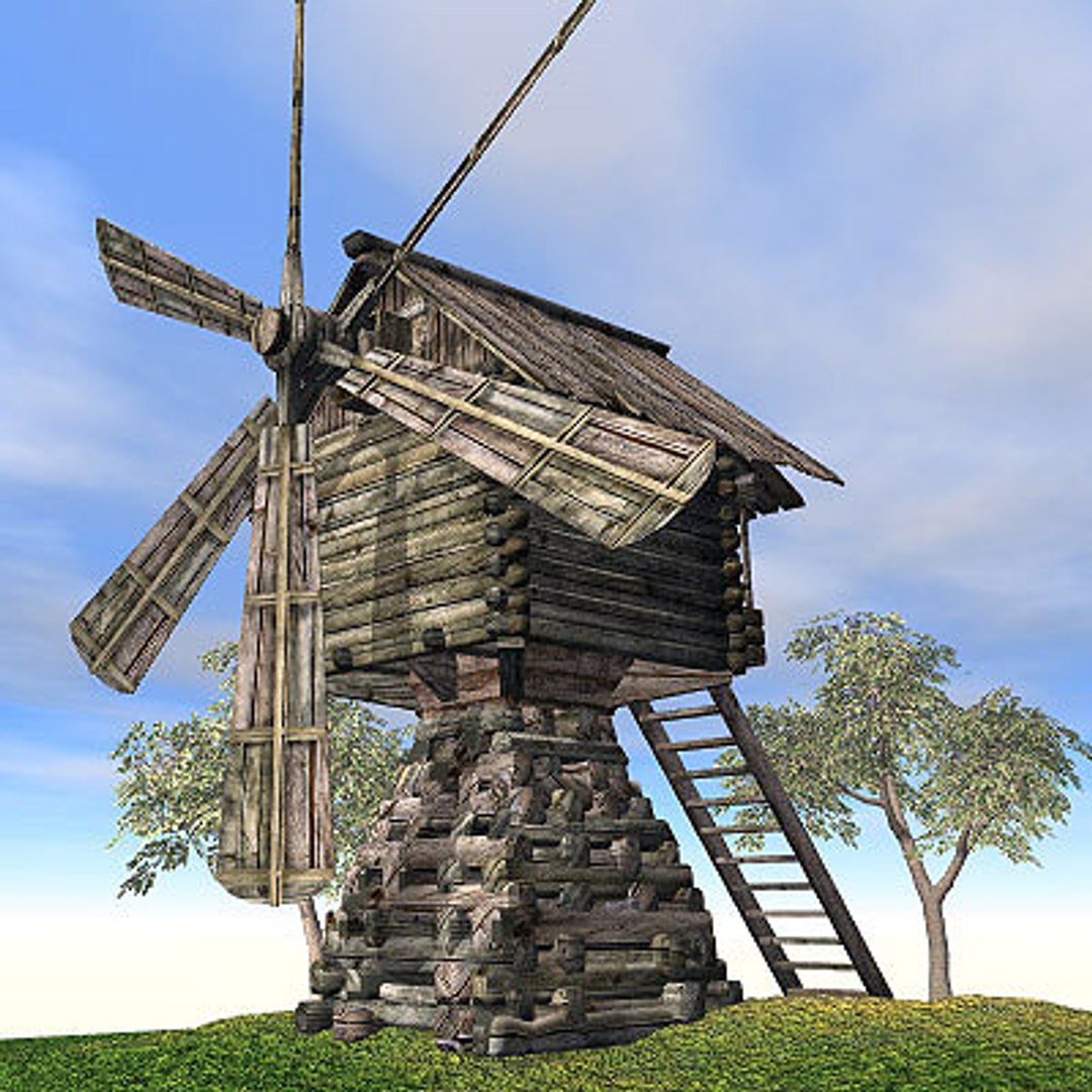 Old Windmill 3d Model