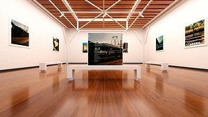 Art Gallery Museum Interior Scene 3D model
