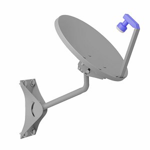3D Tv Satelite Antenna model