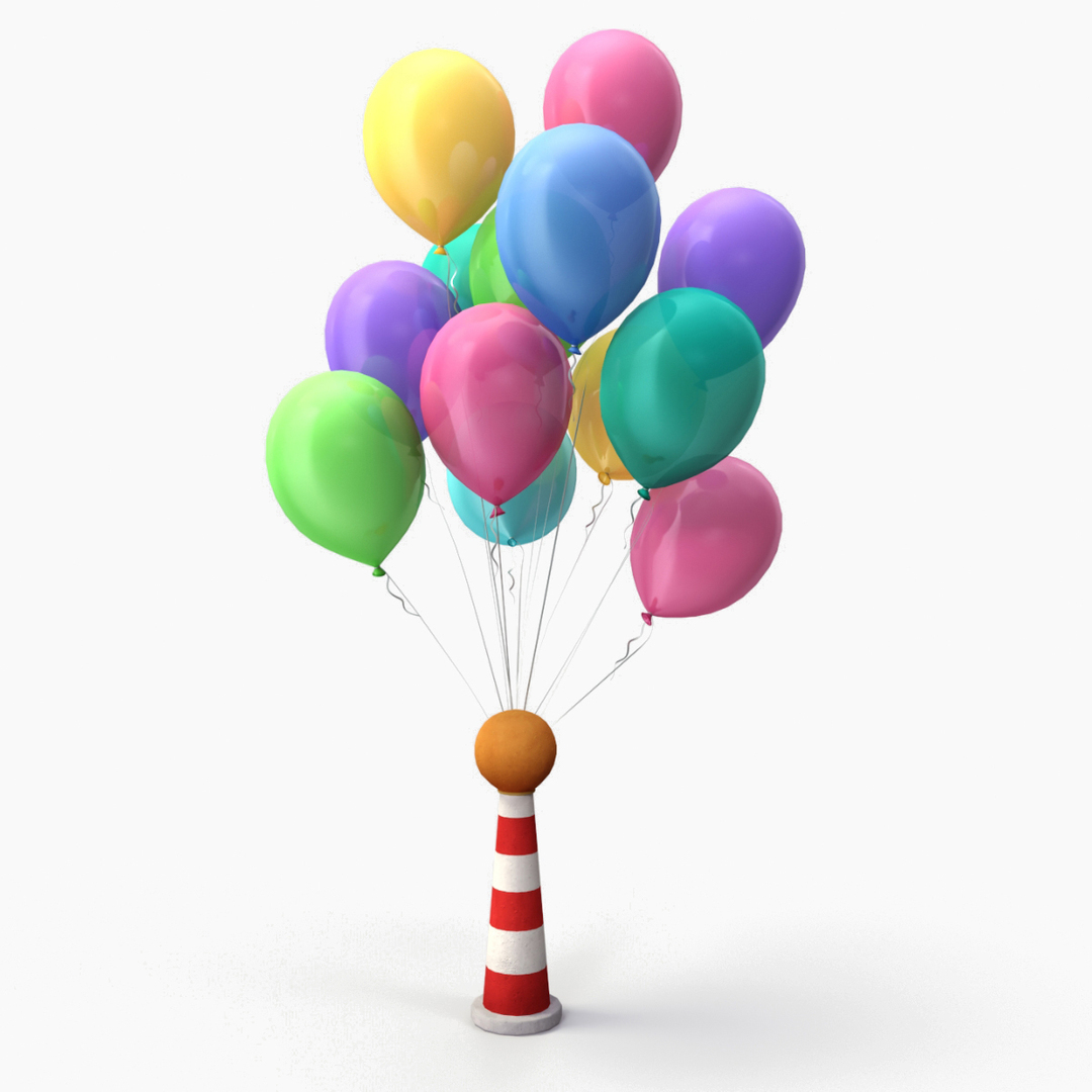 3d Stylized Ballons Turbosquid 1810783