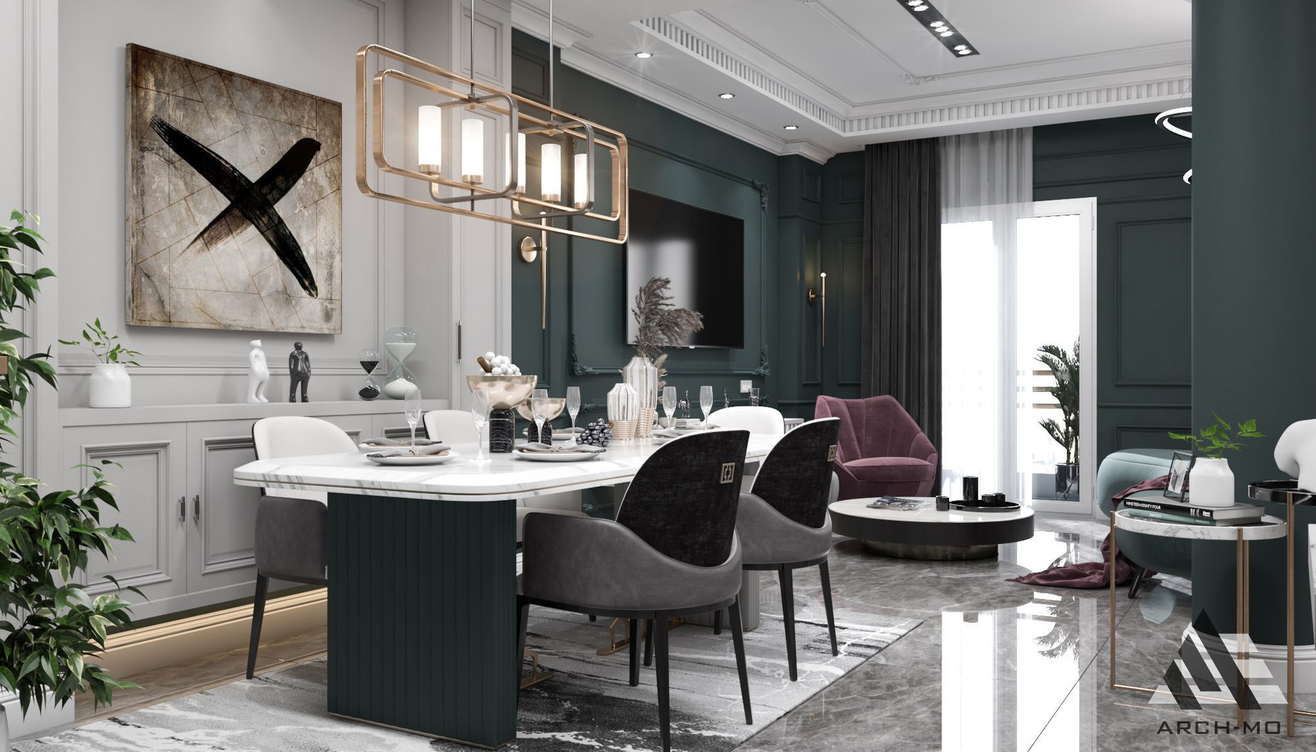 3D Reception - Living Room 3D model - TurboSquid 2106078