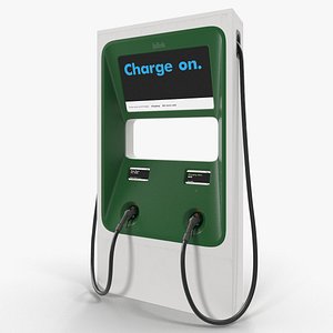 electric fast vehicle charger 3D model
