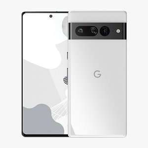 3D Google Pixel 7 Pro White model
