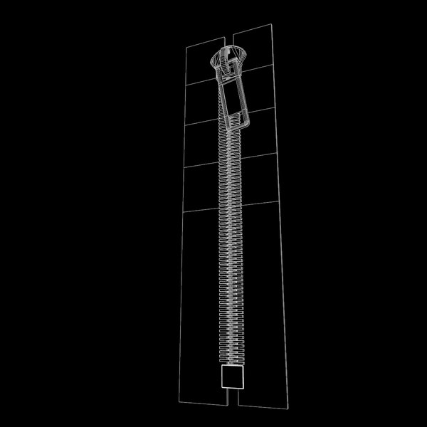 maya zipper modeled curve