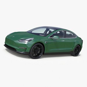 3D Tesla Model 3 Carbon Fiber Sport Package