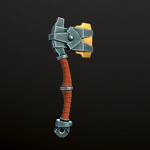 3D axe weapon model
