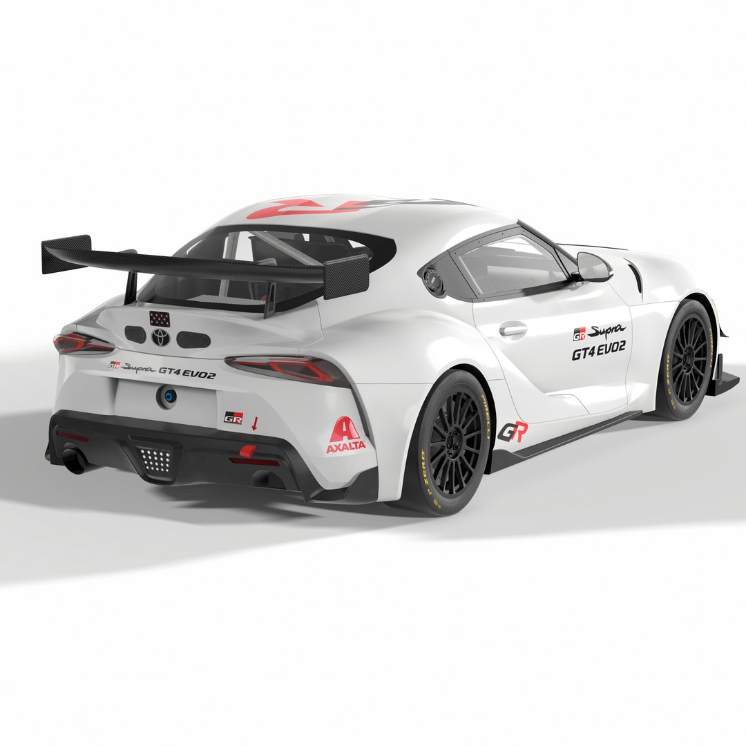 Toyota GR Supra GT4 EVO2 model https://p.turbosquid.com/ts-thumb/7y/p5k3sK/Q5/screenshot002/jpg/1729330748/1920x1080/fit_q87/7de3d6963b46f6d3e2f7e78b88c8a5e96b69ad59/screenshot002.jpg