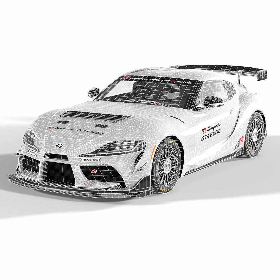 Toyota GR Supra GT4 EVO2 model https://p.turbosquid.com/ts-thumb/7y/p5k3sK/mW/screenshot001/jpg/1729330750/1920x1080/fit_q87/9c267e564b81a5c6df136f877ae5c15101e91d0e/screenshot001.jpg
